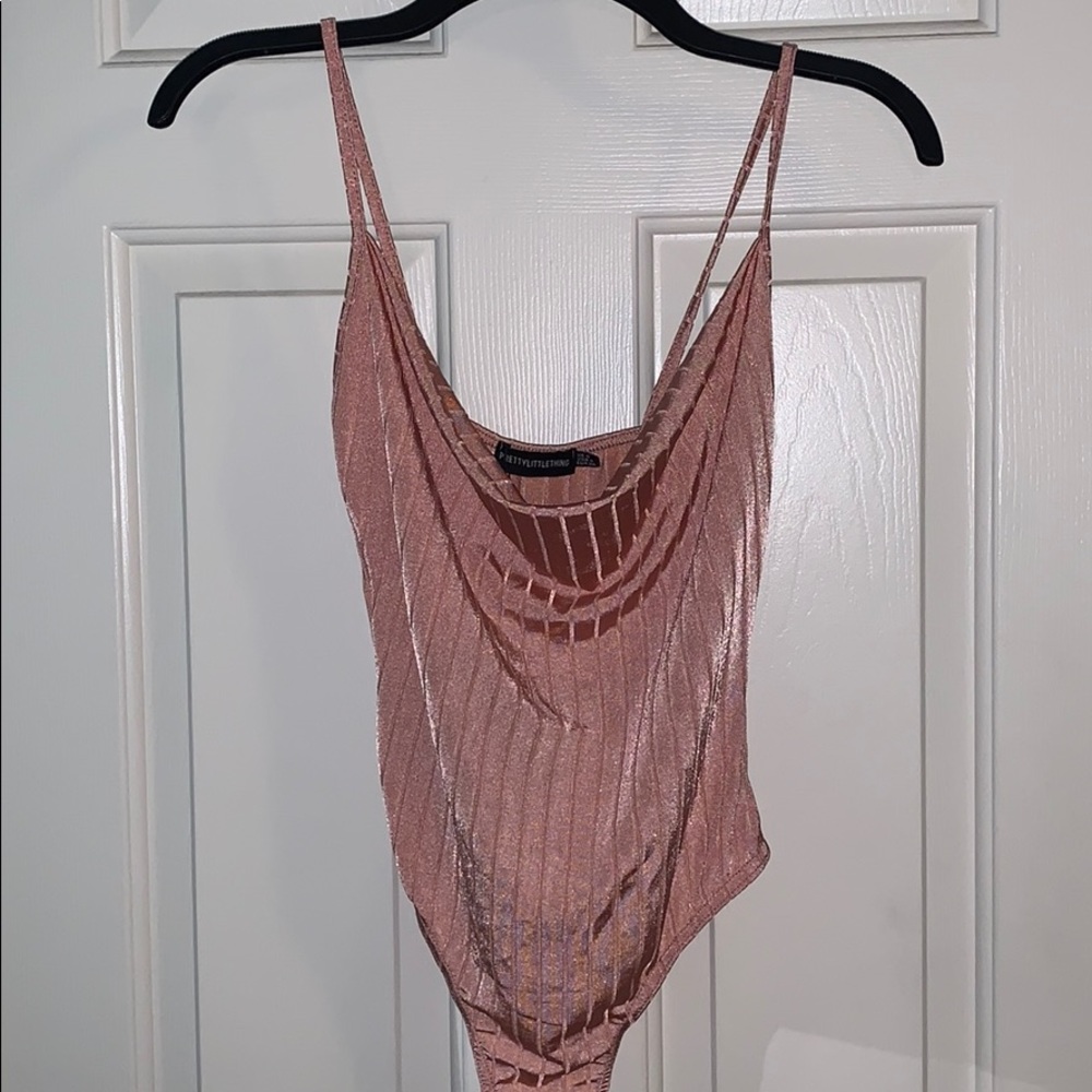 PrettyLittleThing Cowl Neck Bodysuit